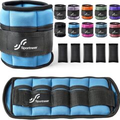 Sportneer Adjustable Ankle Weights Set: Enhance Your Workout with Versatile Strength Training